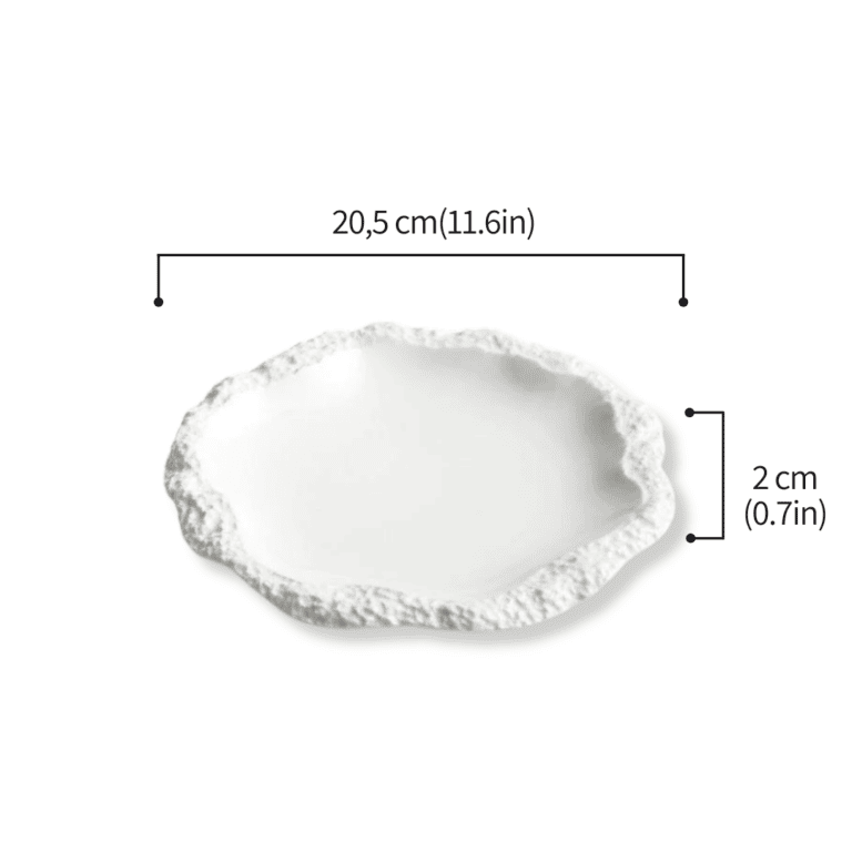 Blanc baroque - Assiette