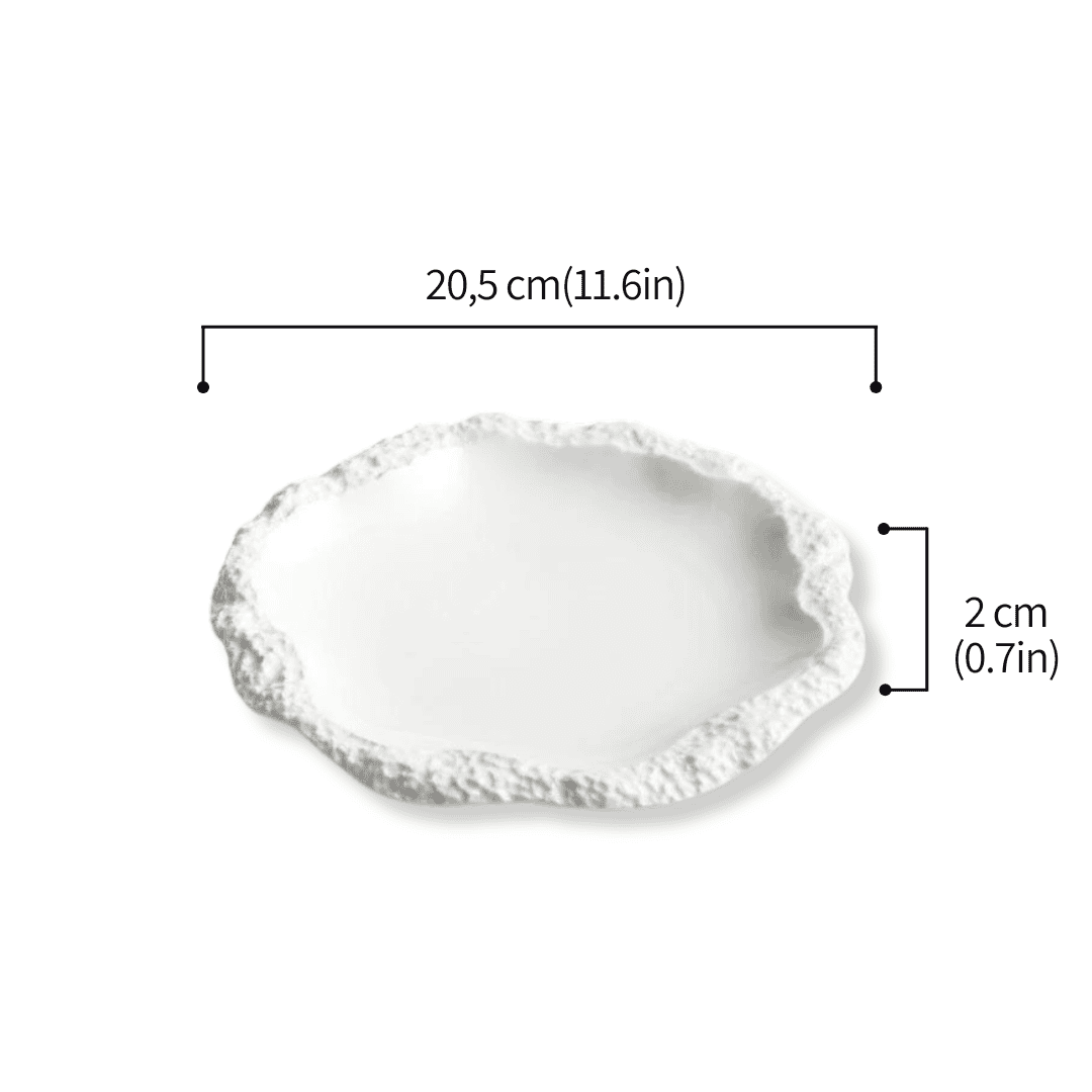 Blanc baroque - Assiette