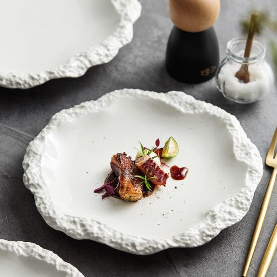 Blanc baroque - Assiette