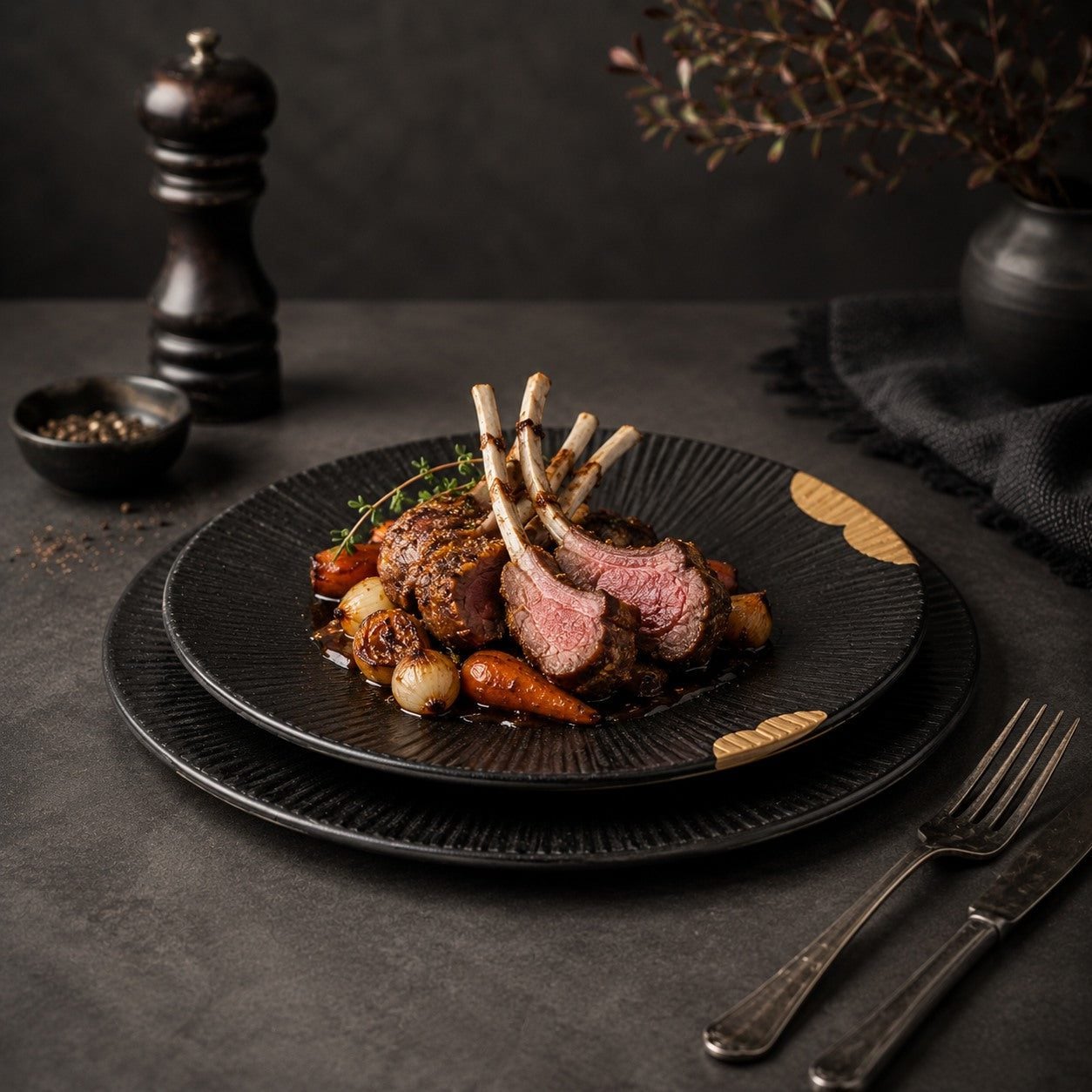 Black & Gold - Plate