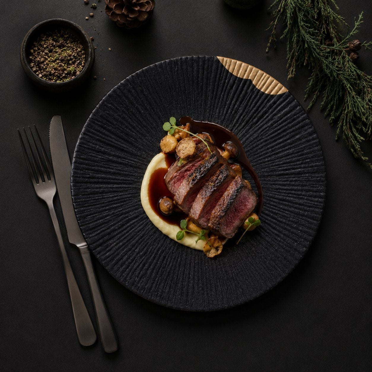 Black & Gold - Plate