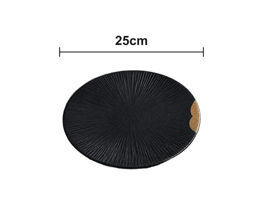 Black & Gold - Plate – Abmessungen (large)