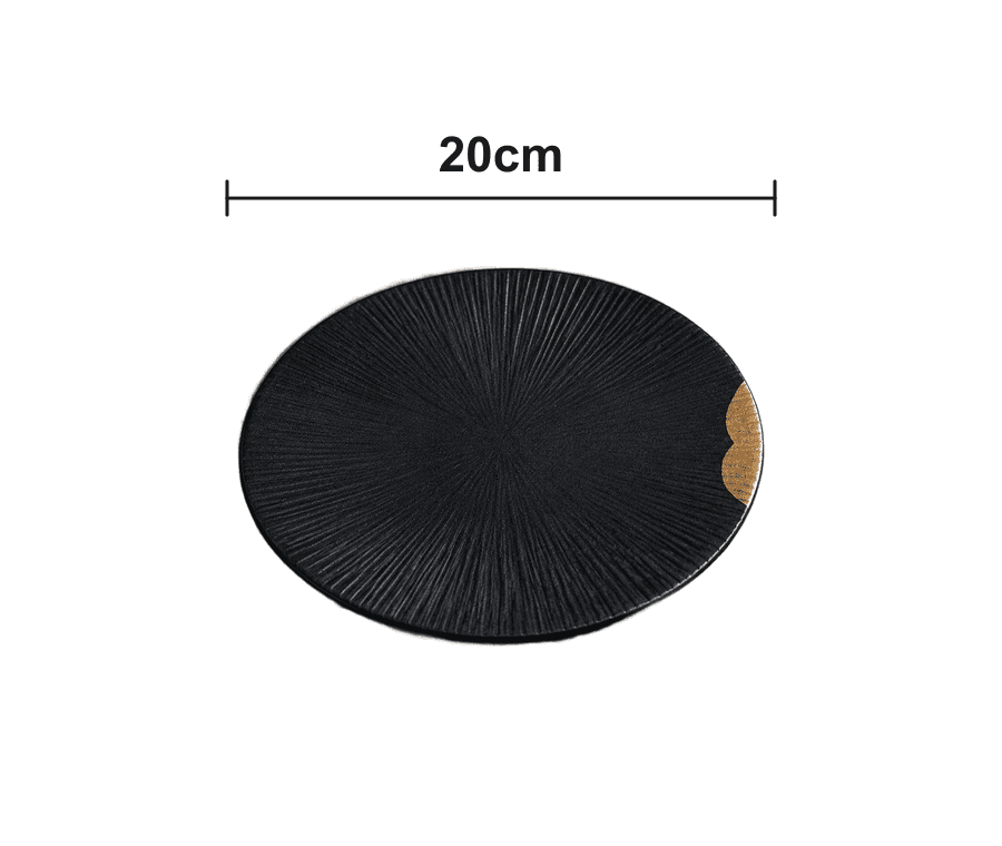 Black & Gold - Plate – Abmessungen (small)