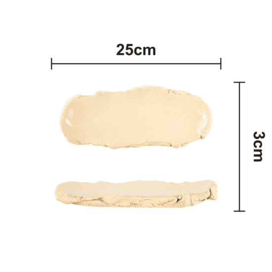 Stretched - Plate – Abmessungen (small)