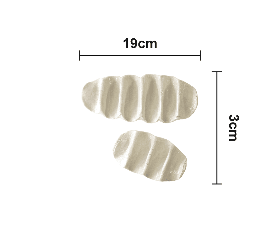 Tacos & Baos - Serving Dish – Abmessungen (2-slices)