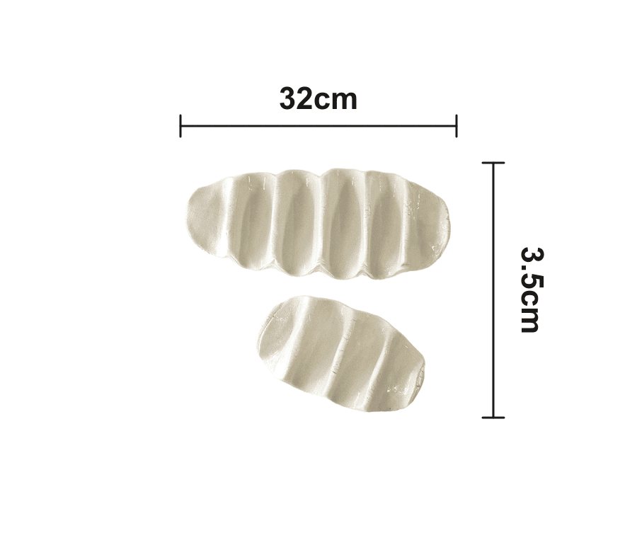 Tacos & Baos - Serving Dish – Abmessungen (4-slices)
