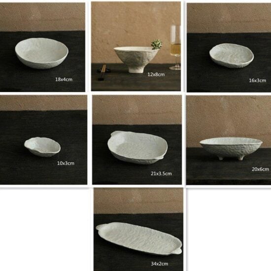 Stoneware Irregular Personalized Plates - TableGlow